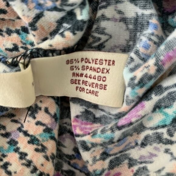 Mudd Maxi Dress XS Black Multicolor Print Sleeveless Casual Boho Sundress - Picture 9 of 9